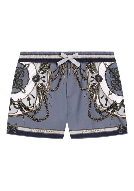 Bermuda con stampa DOLCE & GABBANA KIDS | L14Q07 FI5NQHT5XB